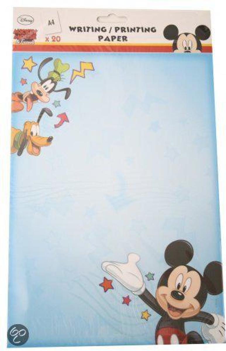 Disney Schrijfpapier (20 vellen) 80 gram a4 mickey mouse