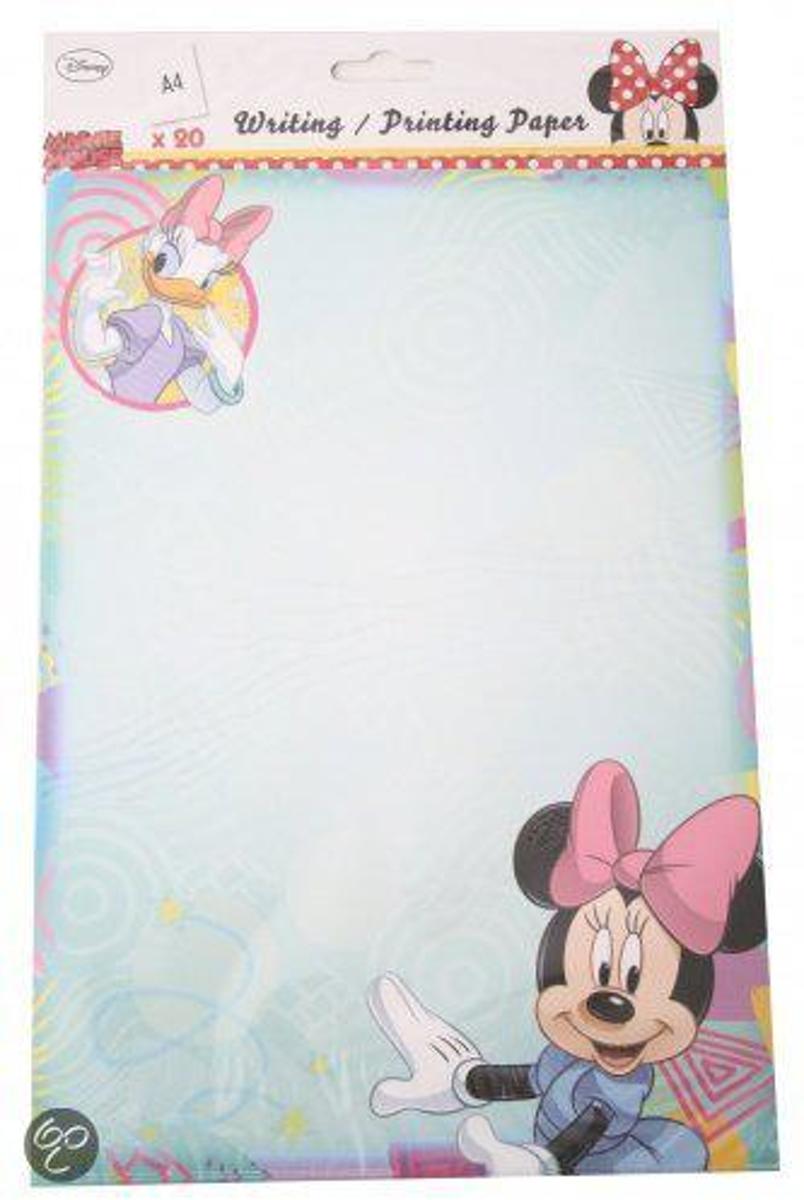   Schrijfpapier (20 vellen) 80 gram a4 minnie mouse