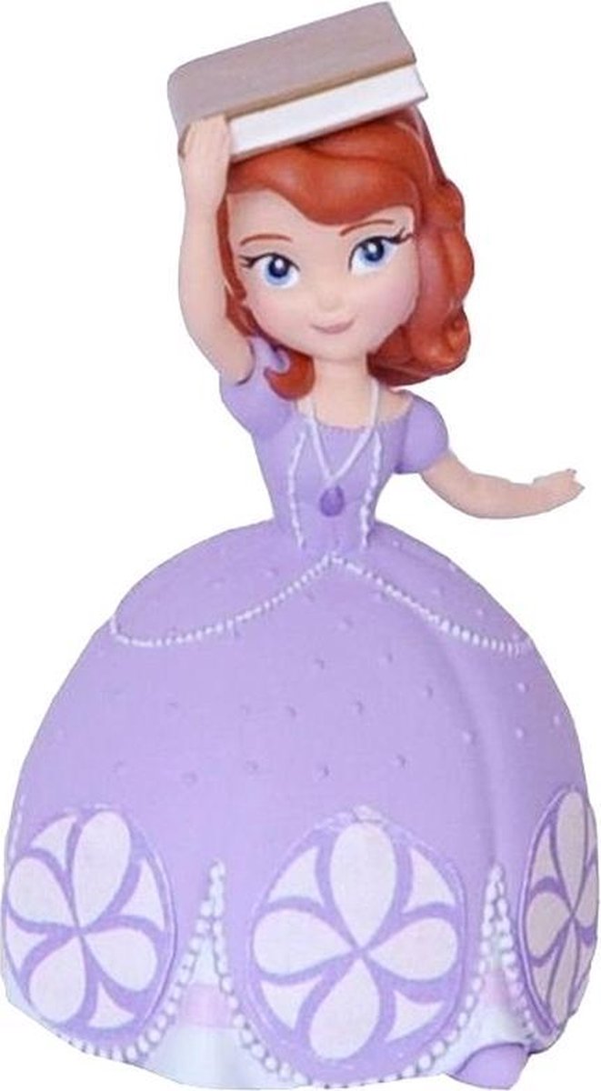   Sofia the First met boek taart topper decoratie 6,8 cm.