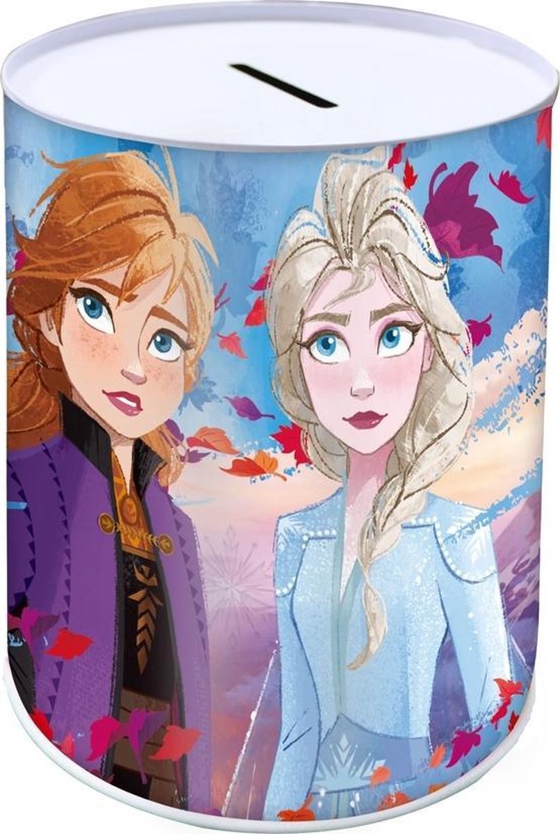 Disney Spaarpot Frozen Ii Meisjes 10 X 15 Cm Staal Blauw/paars