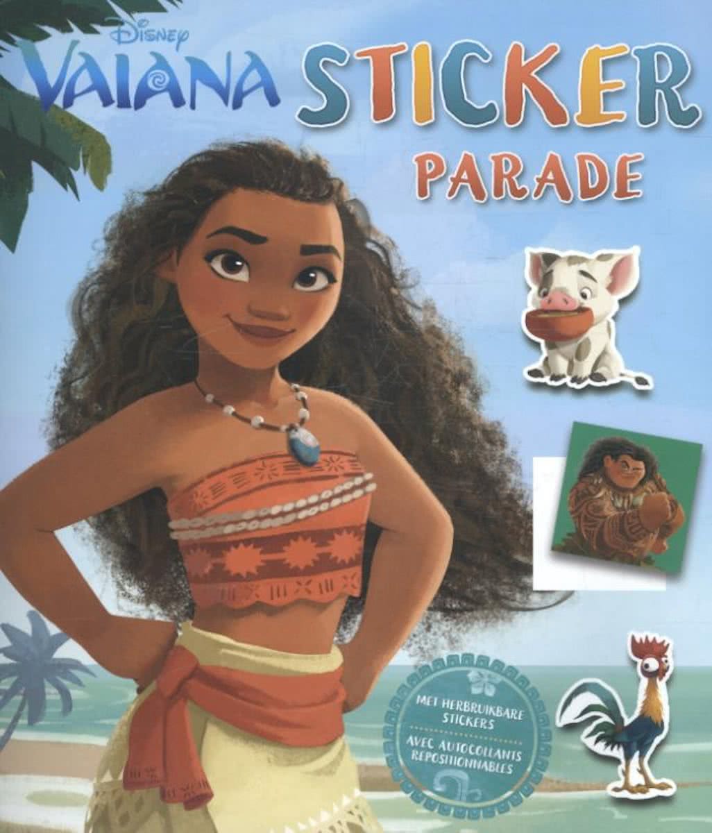   Sticker- En Kleurboek Vaiana 28 Cm