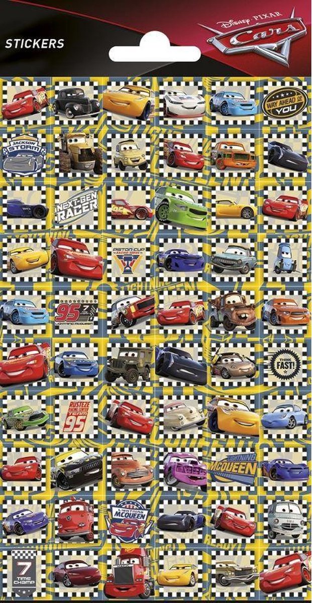   Stickervel Cars Jongens Papier 60 Stuks