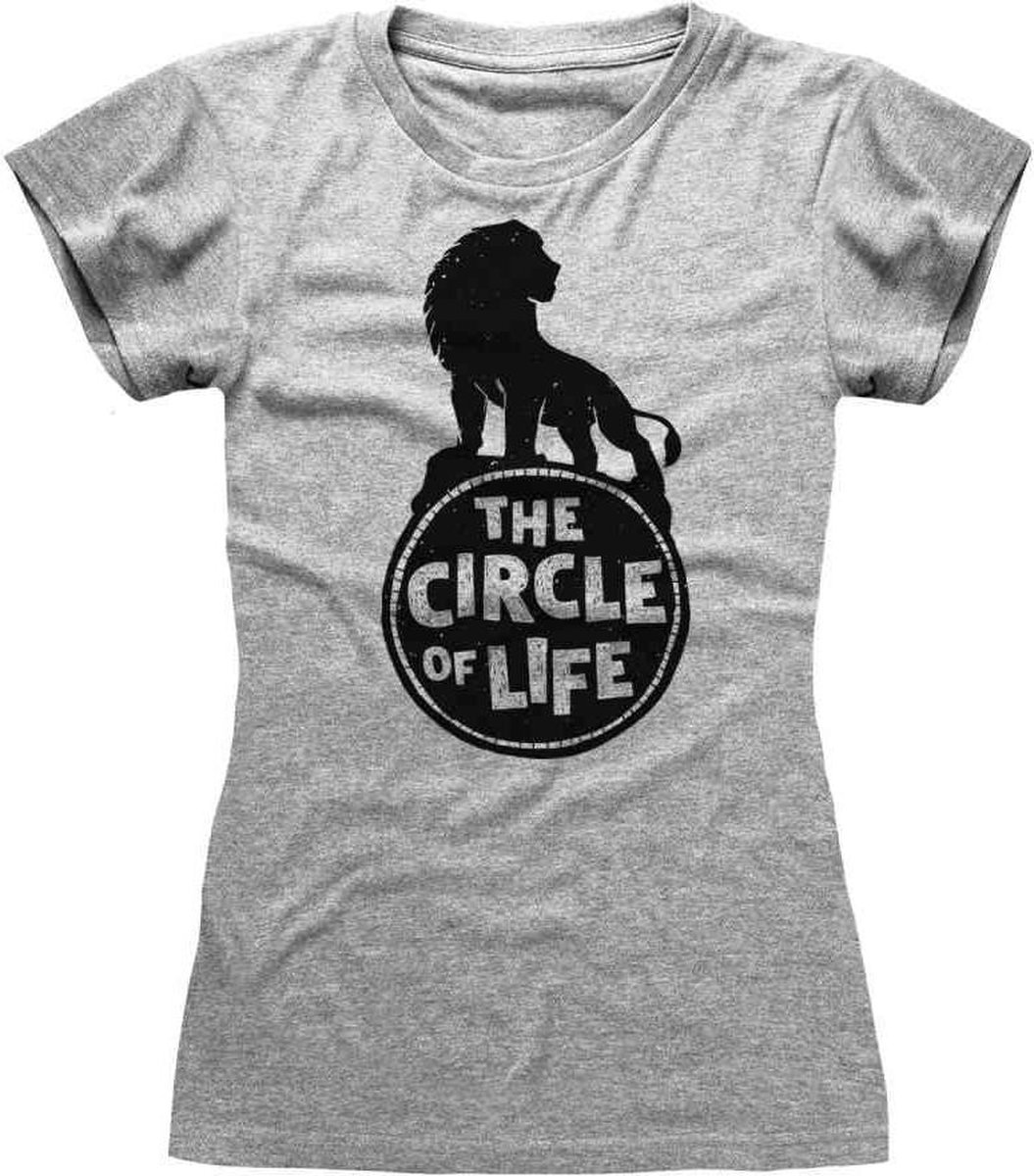 Disney The Lion King Dames Tshirt -2XL- Circle Of Life Grijs