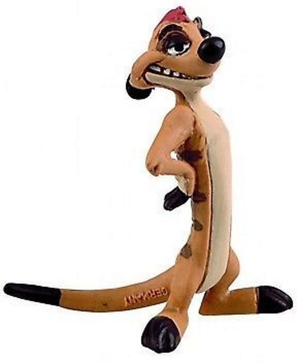   The Lion King Timon taart topper decoratie 6,5 cm.