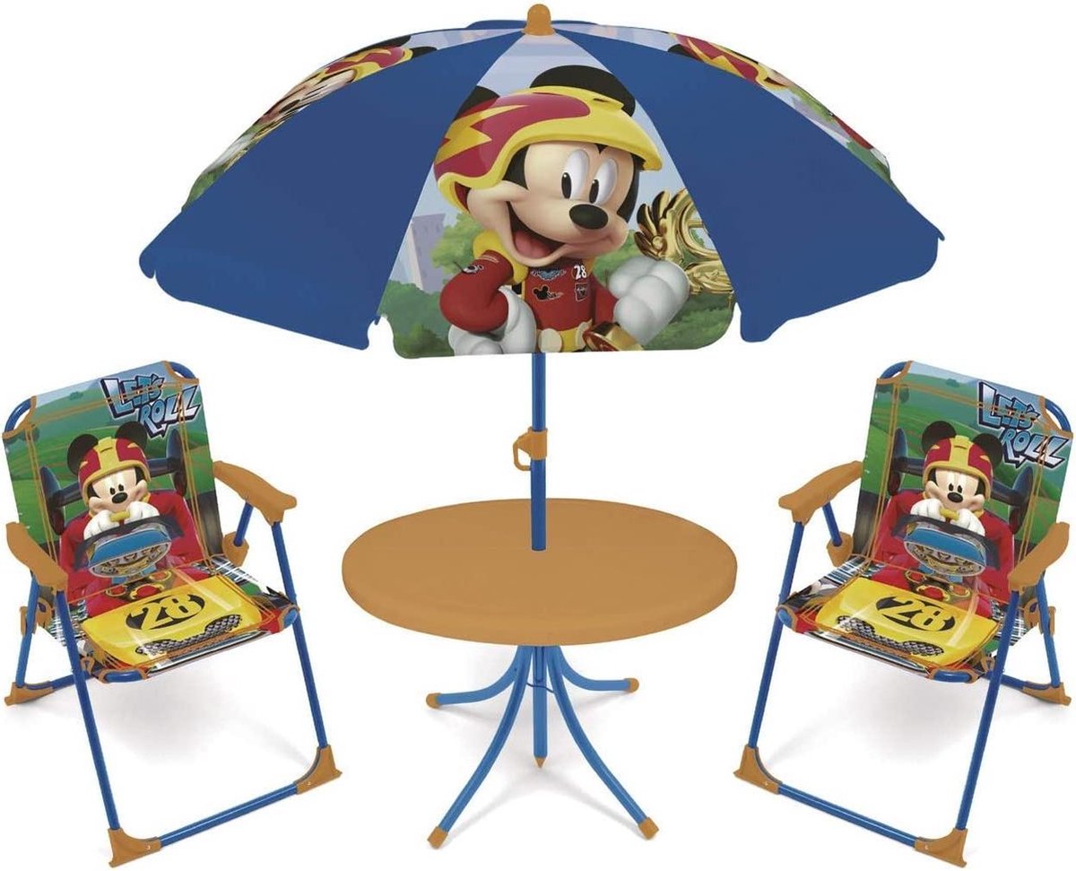   Tuinset Met Parasol Mickey Mouse 4-delig