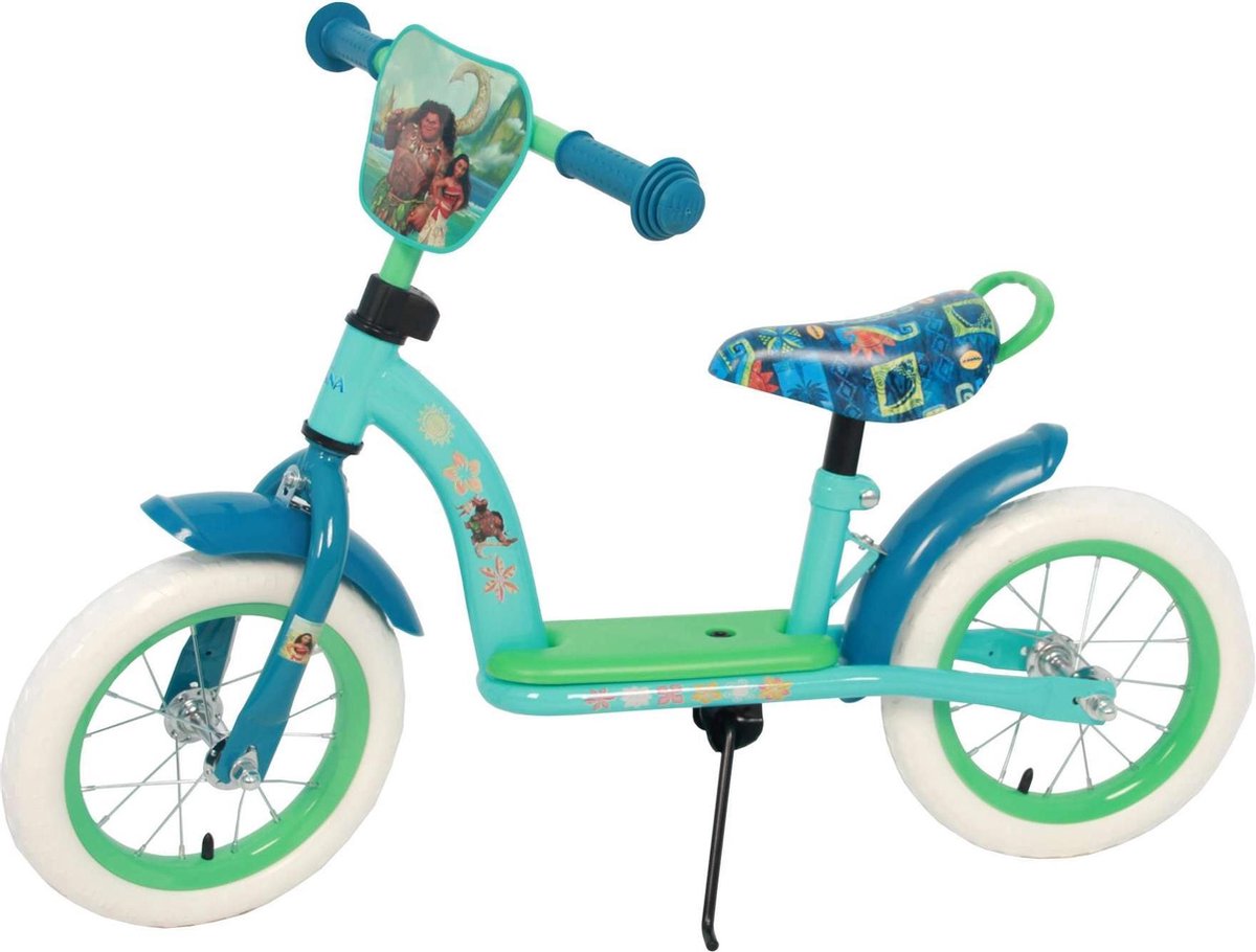 Disney Vaiana Loopfiets-u - meisjes - Groen - 12 inch