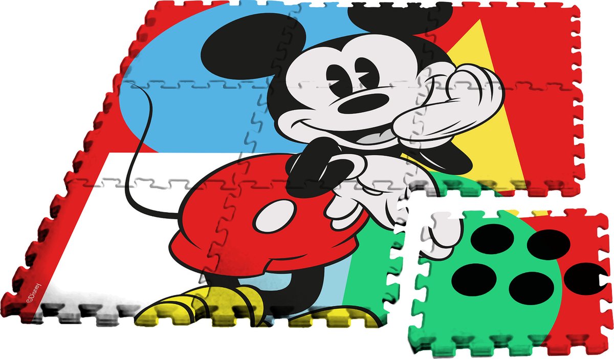 Disney Vloerpuzzel Mickey Mouse Junior 90 Cm Foam 9-delig