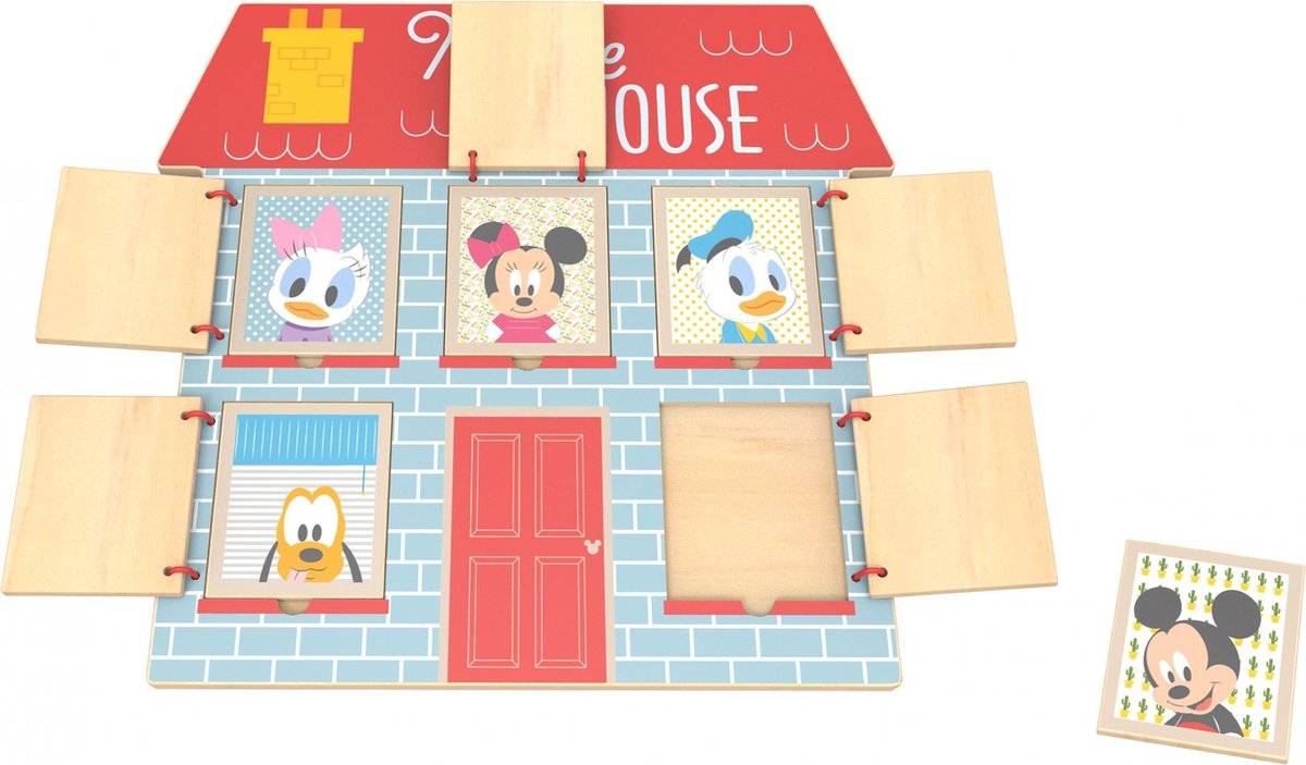   Vormenpuzzel Mouse House Junior Hout 5 Stukjes