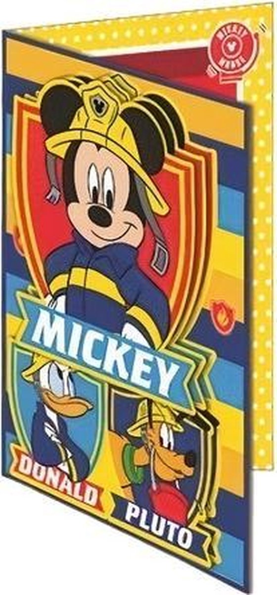 Disney Wenskaart 3d Mickey 20,5 X 14,5 Cm Papier Geel/blauw