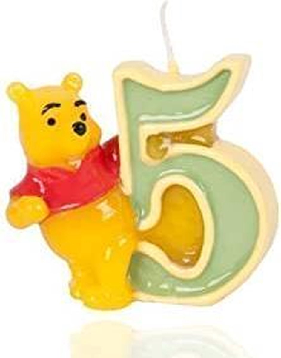   kaars verjaardag winnie the pooh nr 5