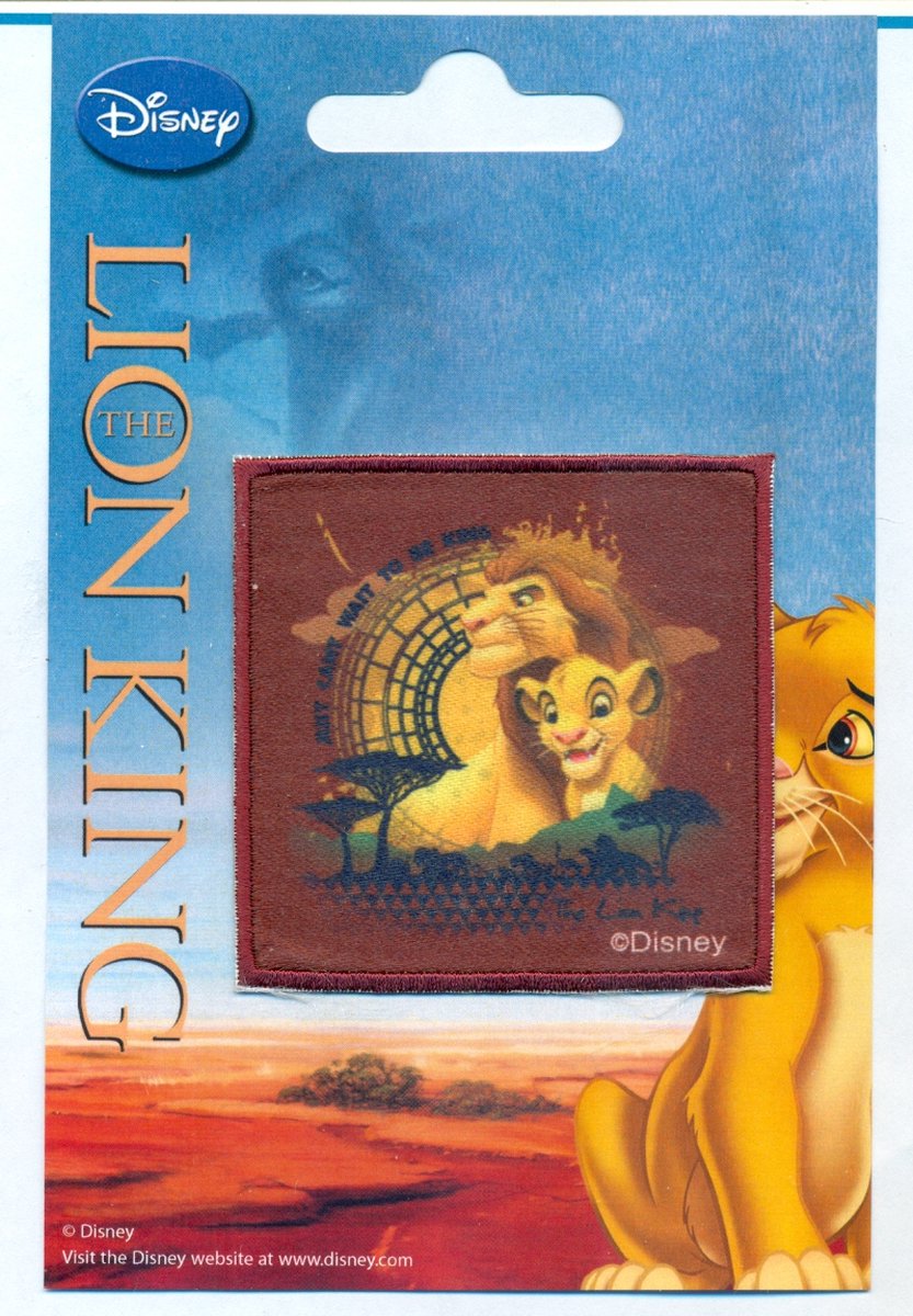 Disney lion king applicatie strijkbaar