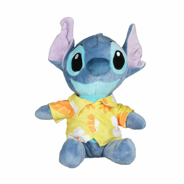   pluche knuffel Stitch - Lilo and Stitch - Hawaii blouse geel - 30 cm - Bekende figuren - Knuffeldier