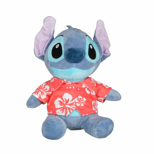   pluche knuffel Stitch - Lilo and Stitch - Hawaii blouse rood - 30 cm - Bekende figuren - Knuffeldier