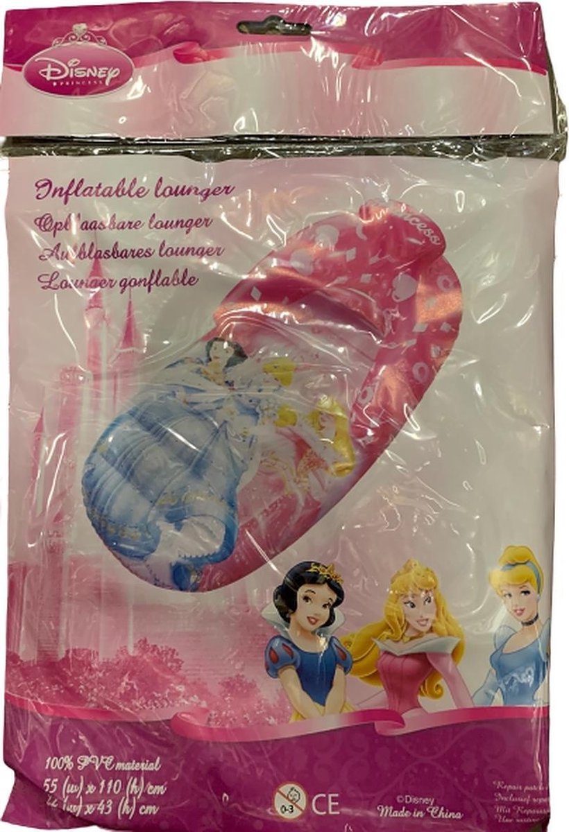 Disney princess opblaasbare luchtbed 55x110cm