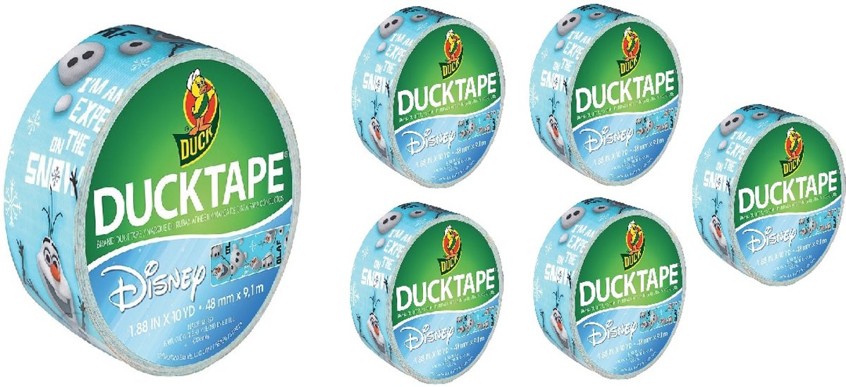 Ducttape Frozen Olaf 6 x rol 9 mtr grootverpakking