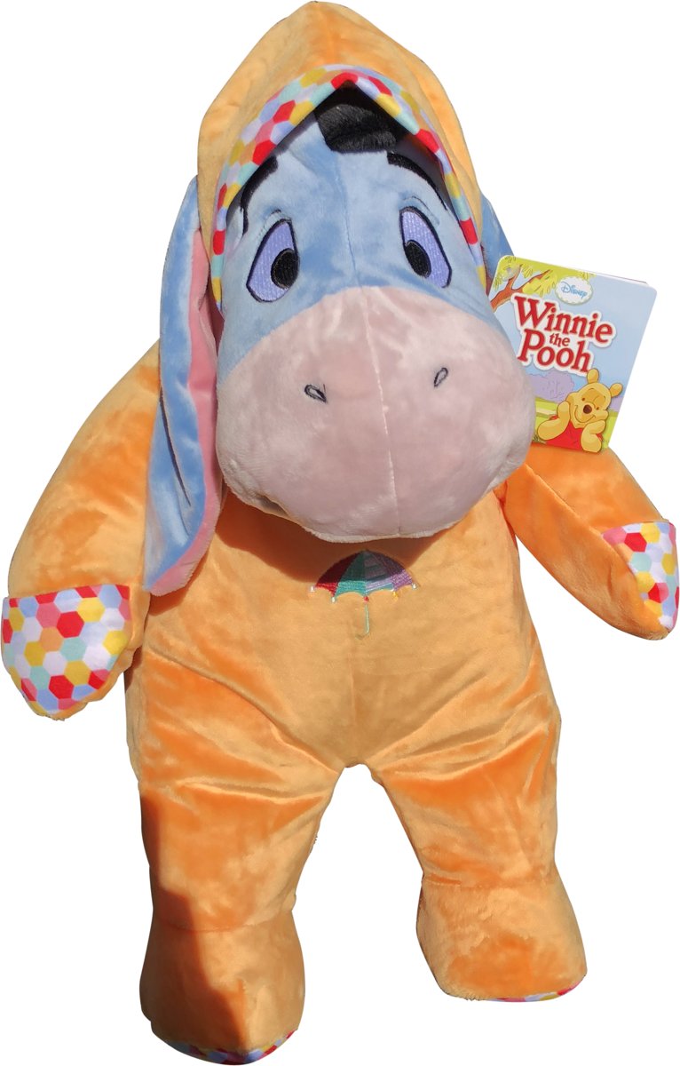 Eeyore knuffel XL 50cm  met romper - Winnie the Pooh - Disney origineel - Gift Quality - Pluche voor kinderen