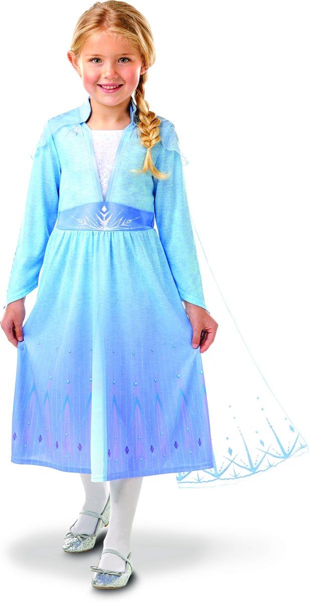 Elsa Frozen 2™ kostuum met cape voor meisjes - Verkleedkleding