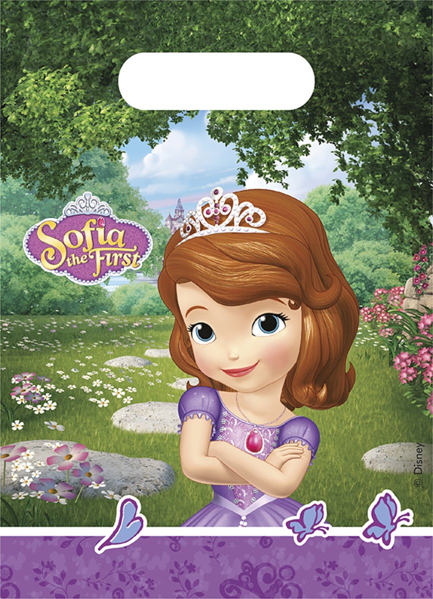 Feestzakjes Sofia the first 6 stuks