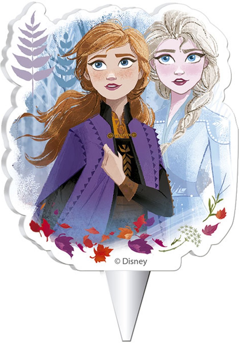 Frozen 2™ verjaardagskaarsje 7,5 cm - Feestdecoratievoorwerp