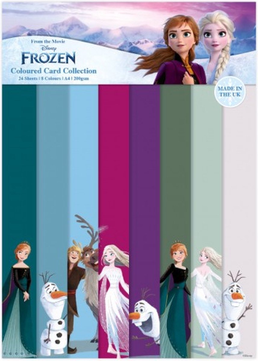 Frozen A4 Coloured Card Collection Christmas (DYP0037)