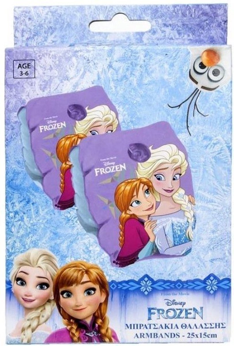 Frozen Armbands 4 Stuks - 3-6 jaar - 25x15cm -   - Armbandjes - Zwembenodigdheden - Zwemplezier - Veiligheid - Leren Zwemmen - Zwemmen - Zwembandjes Voor Kinderen - Zwembad - Strand - Zee - Opblaasbare Bandjes - Zwemveiligheid