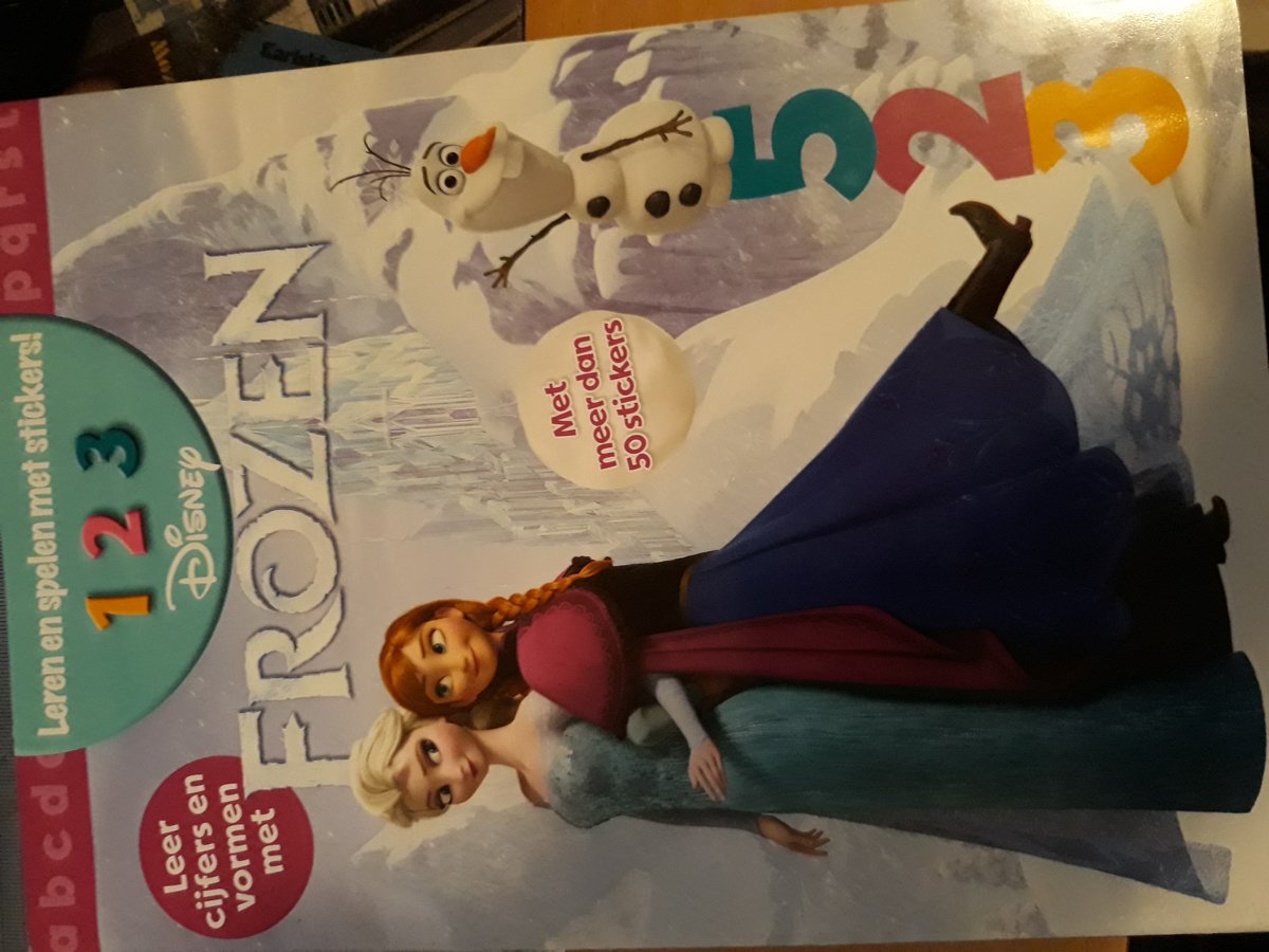 Frozen...1 2 3  leren en spelen met stickers