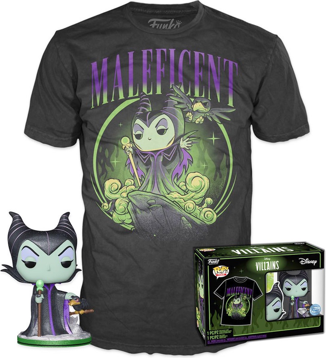 Funko Pop!  : Villains - Maleficent Excusive Tee Box (Size M)