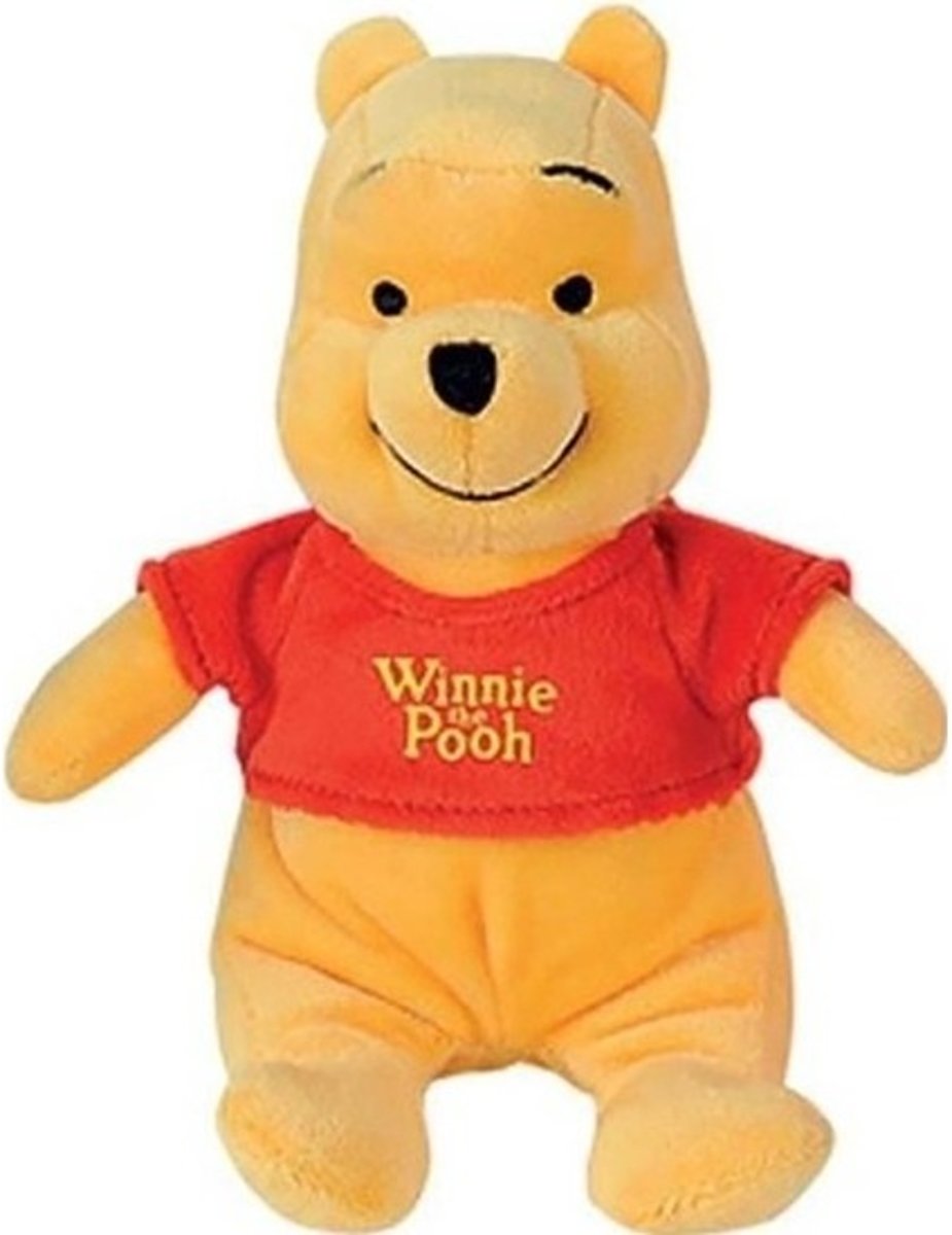 Gele   Winnie de Poeh beer knuffel 19 cm speelgoed - Bosdieren beren cartoon knuffels - Speelgoed voor kinderen
