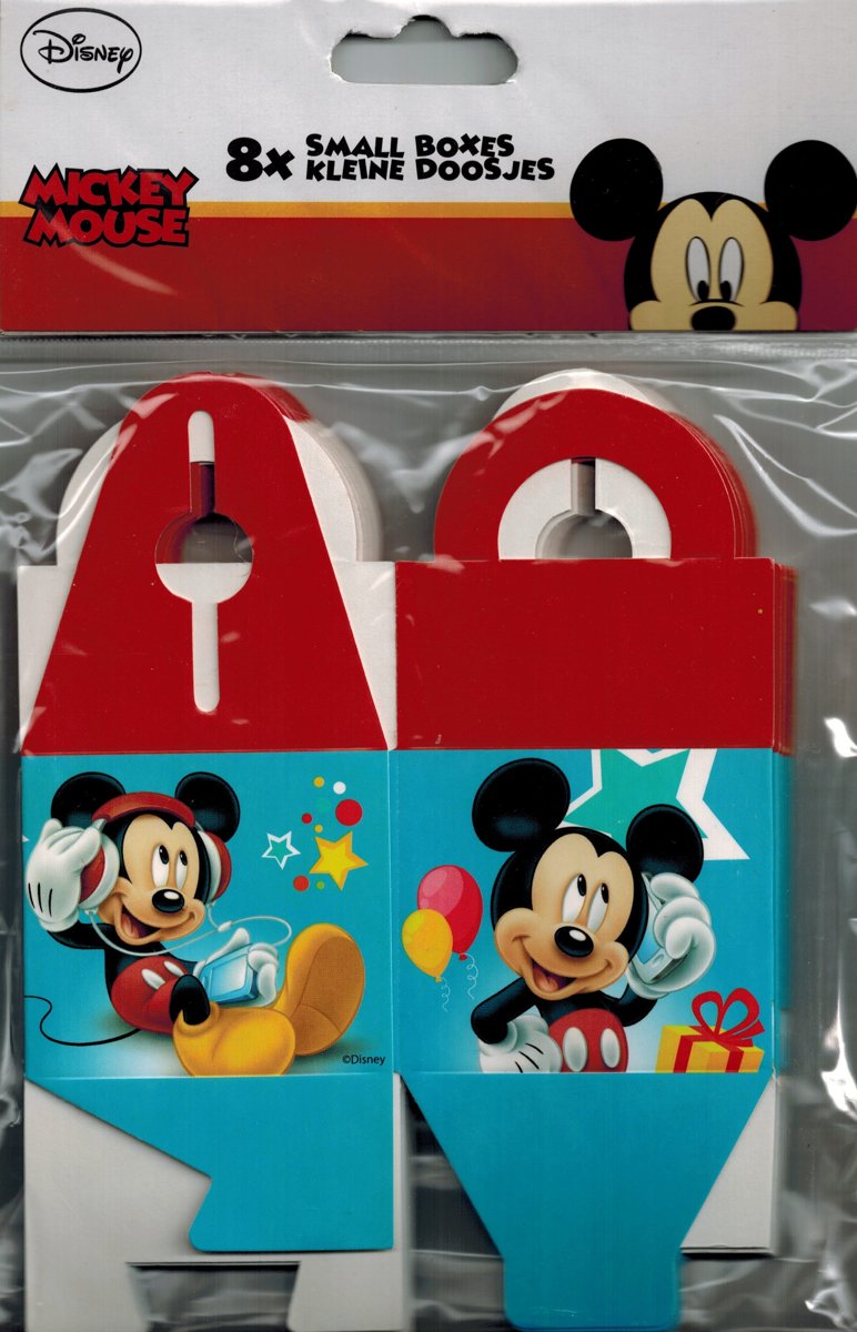 Kleine uitdeeldoosjes Mickey Mouse - set van 8x