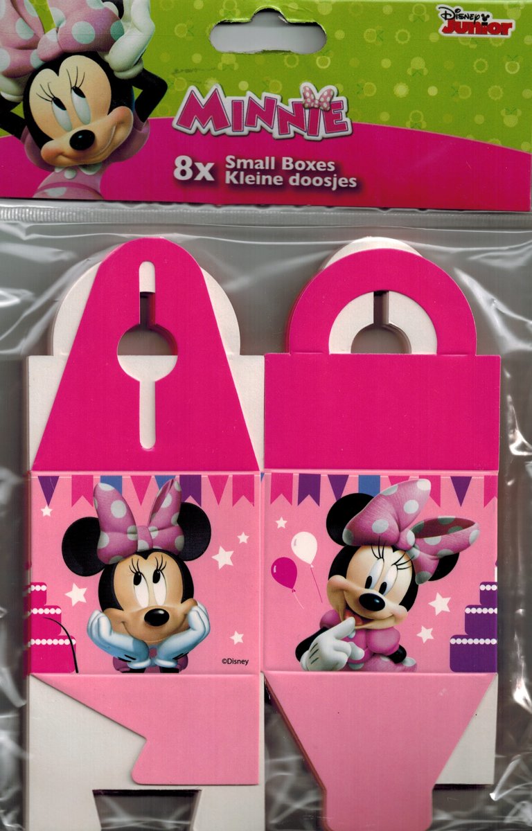 Kleine uitdeeldoosjes Minnie Mouse - set van 8x