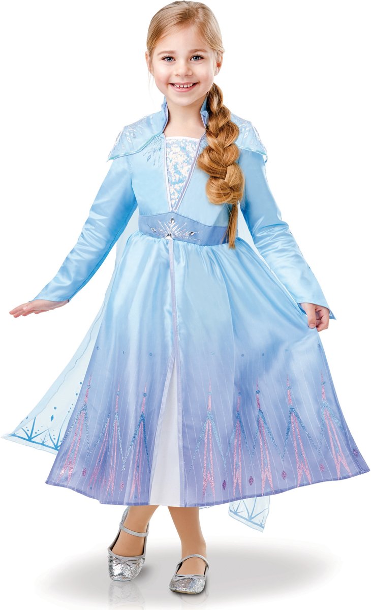 Luxe Elsa Frozen 2™ kostuum voor meisjes - Verkleedkleding