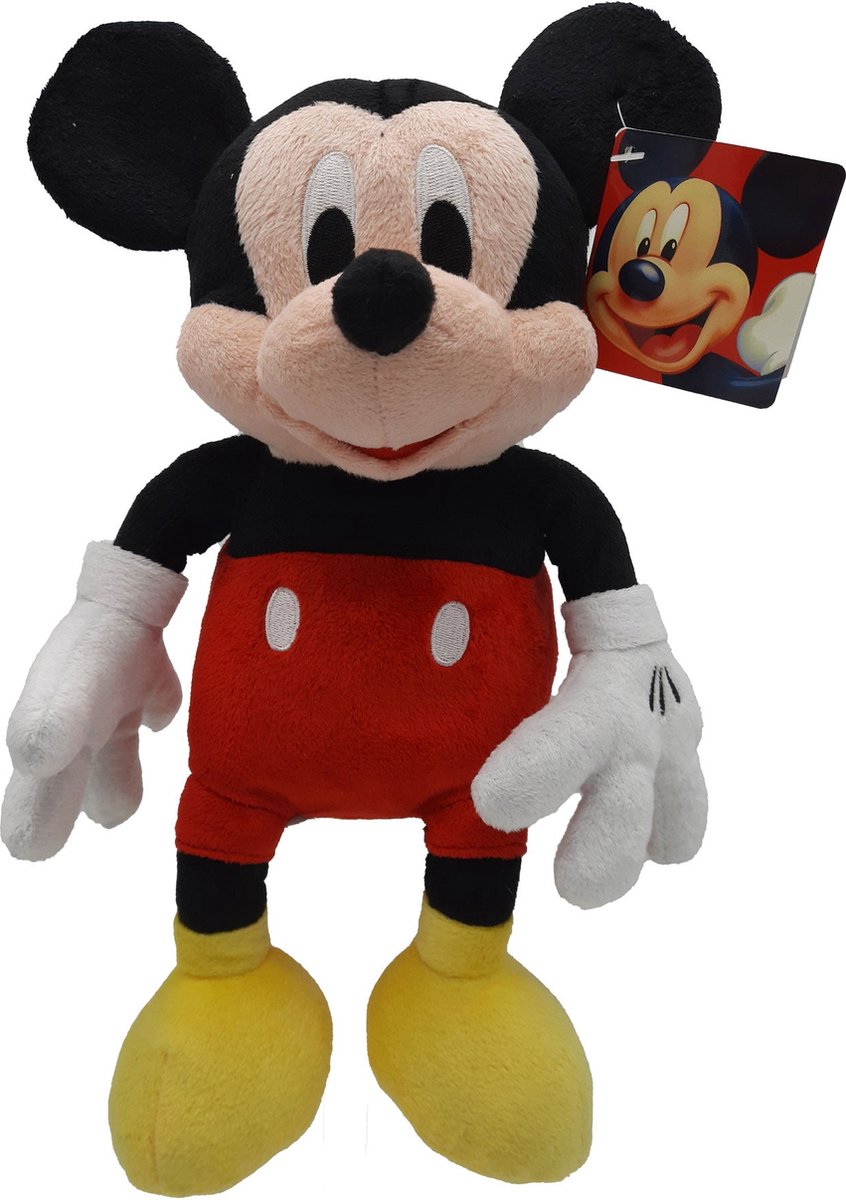 Mickey Mouse ( ) - Mickey - Pluche Knuffel - Rood - 30 cm