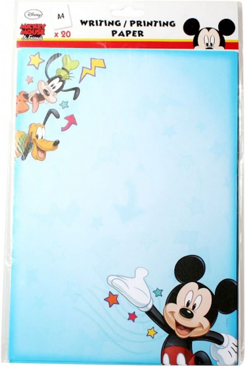 Mickey Mouse A4 schrijfpapier 20 vellen