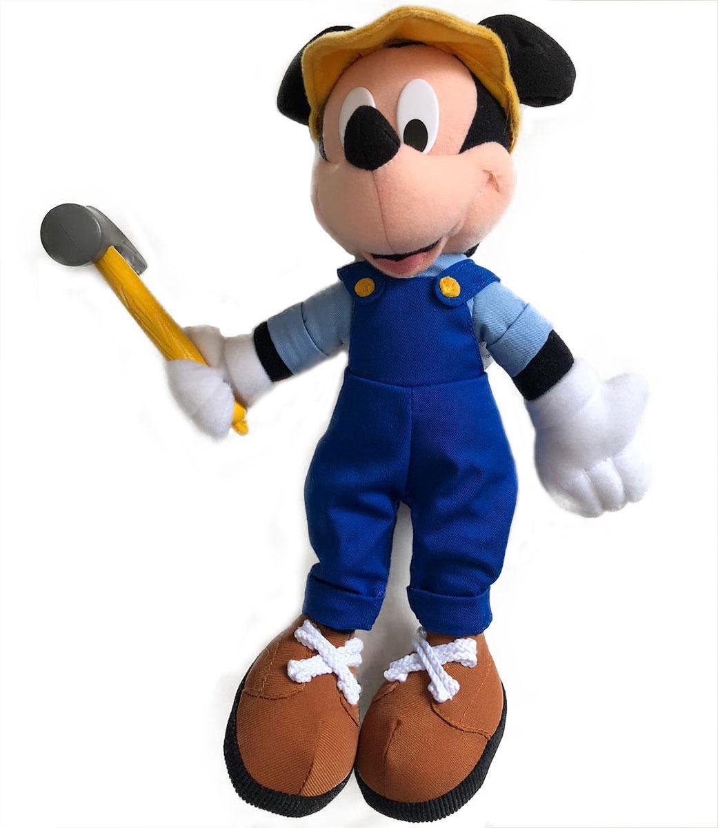 Mickey Mouse met Hamer knuffel (Disney) - 30 cm