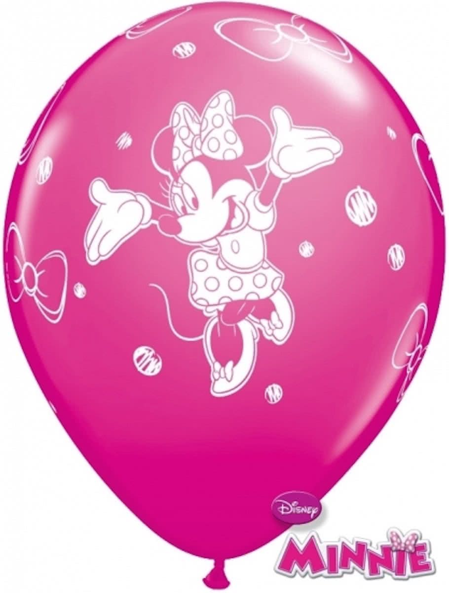 Minnie Mouse ballonnen 6 stuks - Minnie Mouse kinderfeestje ballonnen