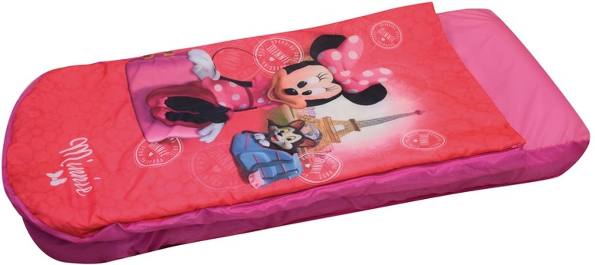 Minnie Mouse opblaasbaar bed met dekbed 150 x 90 cm