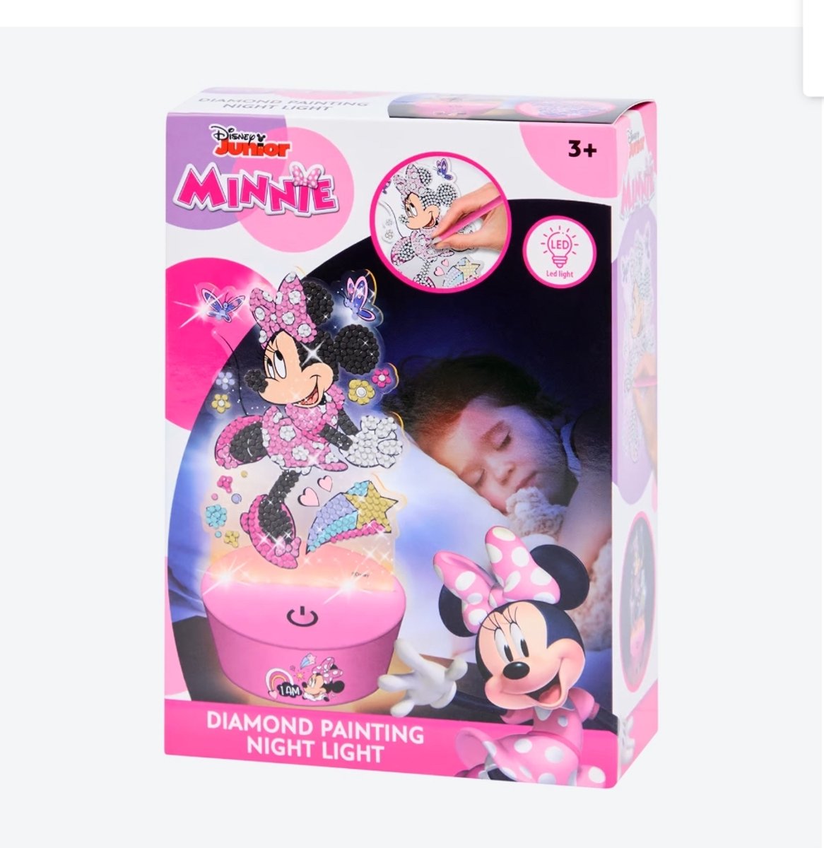 Minnie diamond painting Nachtlampje - knutselen - lampje - hobby -  