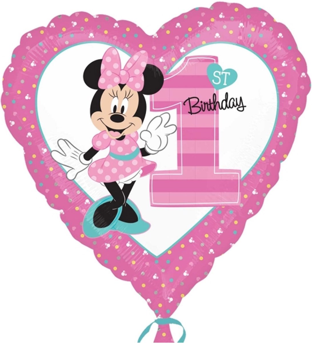 Minnie™ verjaardagsballon - Feestdecoratievoorwerp