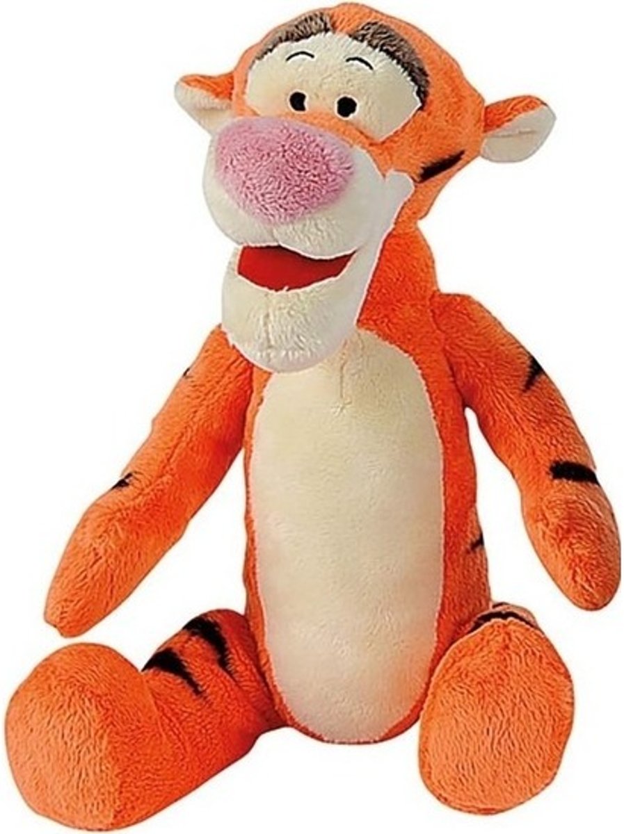 Oranje Disney Teigetje tijger knuffel 19 cm speelgoed - Winnie de Poeh - Tijgers cartoon knuffels - Speelgoed voor kinderen