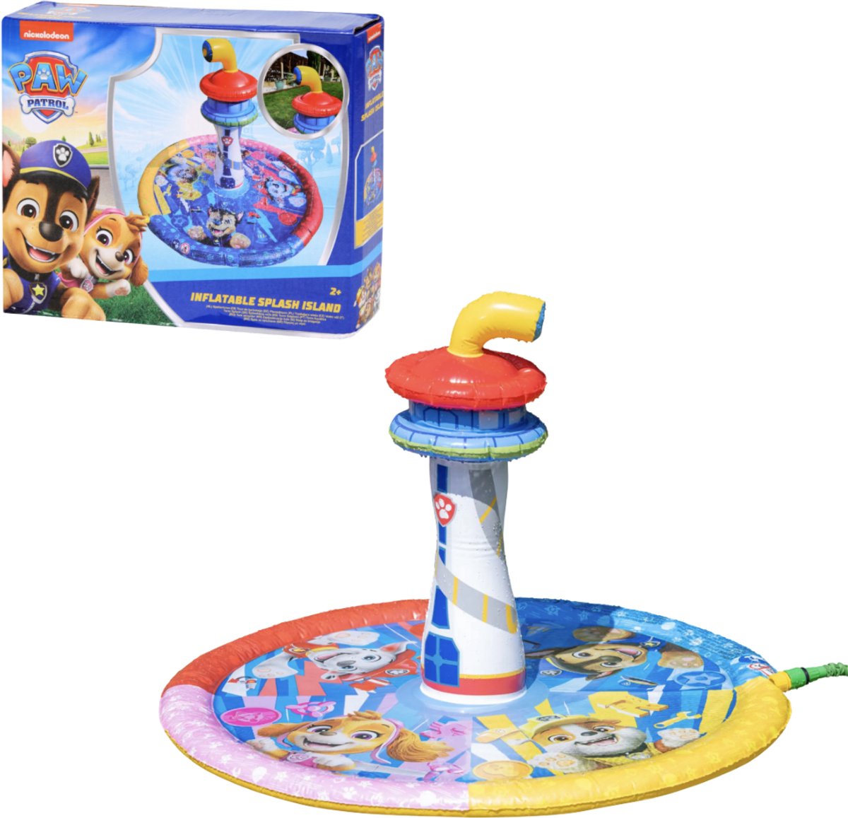 Paw Patrol Watertoren - Opblaasbaar - Splash Toren - Water Speelgoed - Zomer - Tuin en Vakantie - Vanaf 2 jaar - Opblaasbaar Spetter Eiland - PawPatrol - Zwembad voor Peuters en Kleuters - Tuin Speelgoed - Hoge Kwaliteit