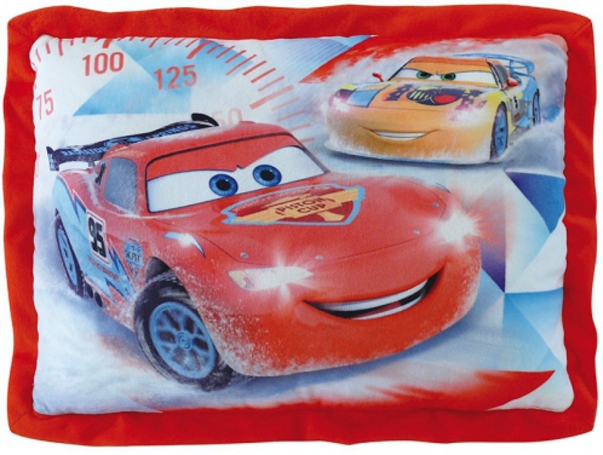 Pluche Cars kussen 29 x 43 cm