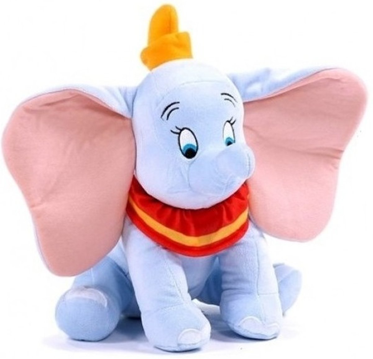 Pluche Disney Dumbo knuffel lichtblauw 30 cm - Speelgoed dieren olifanten knuffels voor kinderen