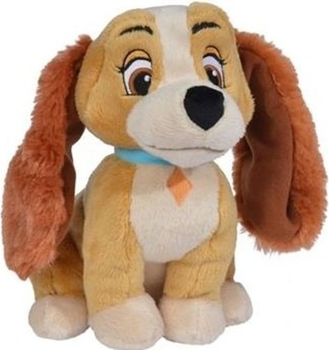 Pluche Disney Lady hond knuffel 18 cm speelgoed - Lady en de Vagebond - Cocker spaniel honden cartoon knuffels - Speelgoed voor kinderen