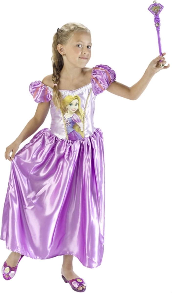 Prinsessenjurk Classic Rapunzel - Carnavalskleding - Maat S - 98/104 - 3-45 jaar