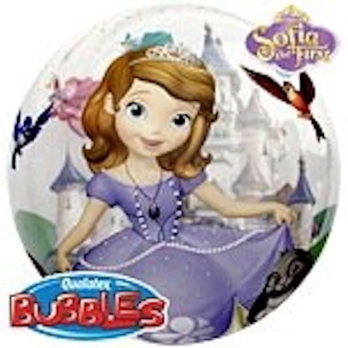 Sofia het prinsesje plastic bubble ballon (rond)