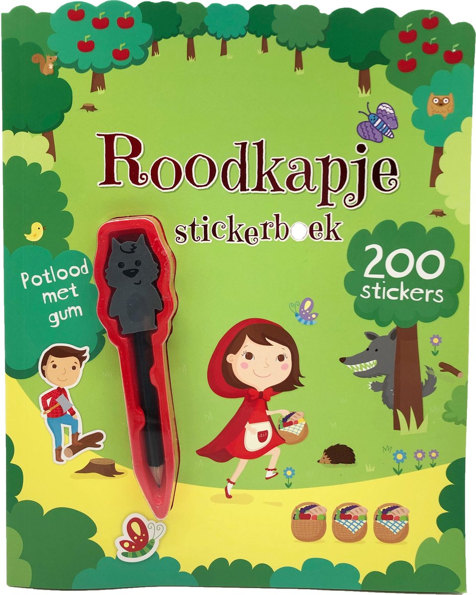   Roodkapje+potlood+gum