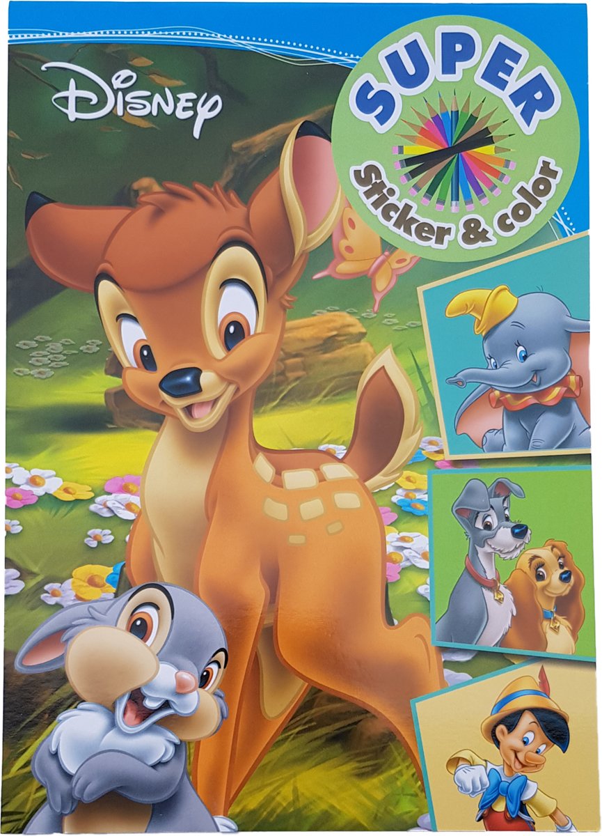 Super sticker/kleurboek   Bambi