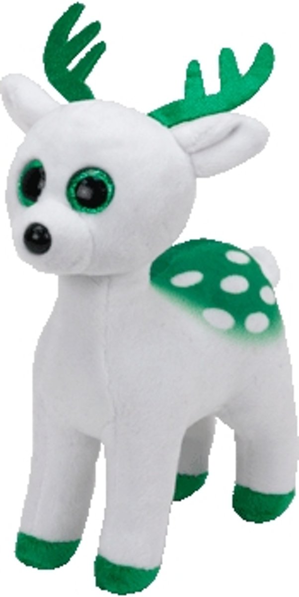 TY Peppermint Hertenknuffel Pluche Groen, Wit