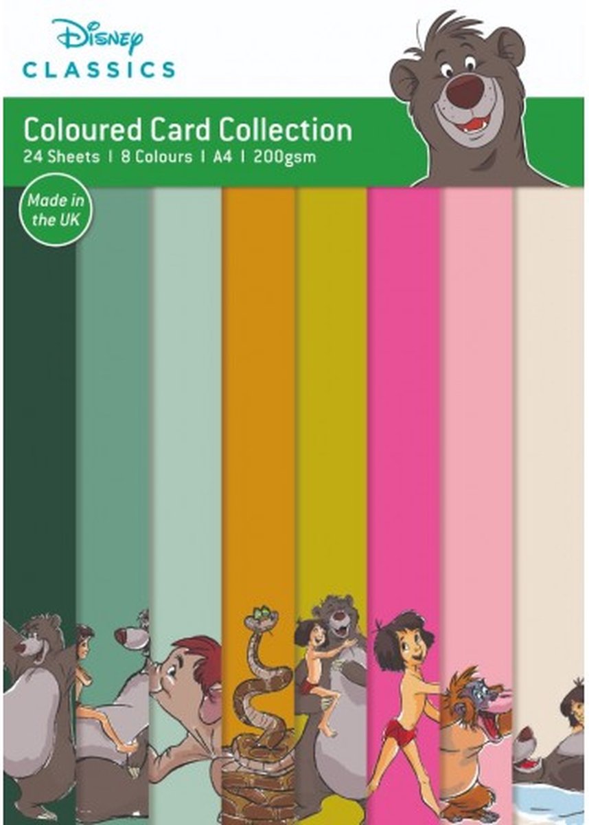 The Jungle Book A4 Coloured Card Collection (DYP0041)