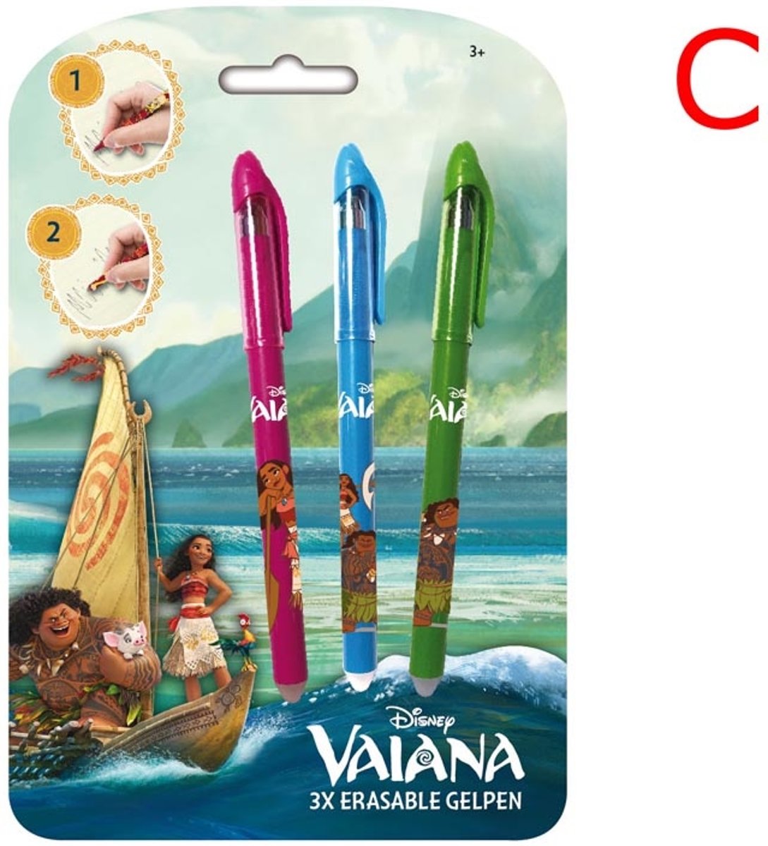 Vaiana Gelpen 3 stuks op krt.